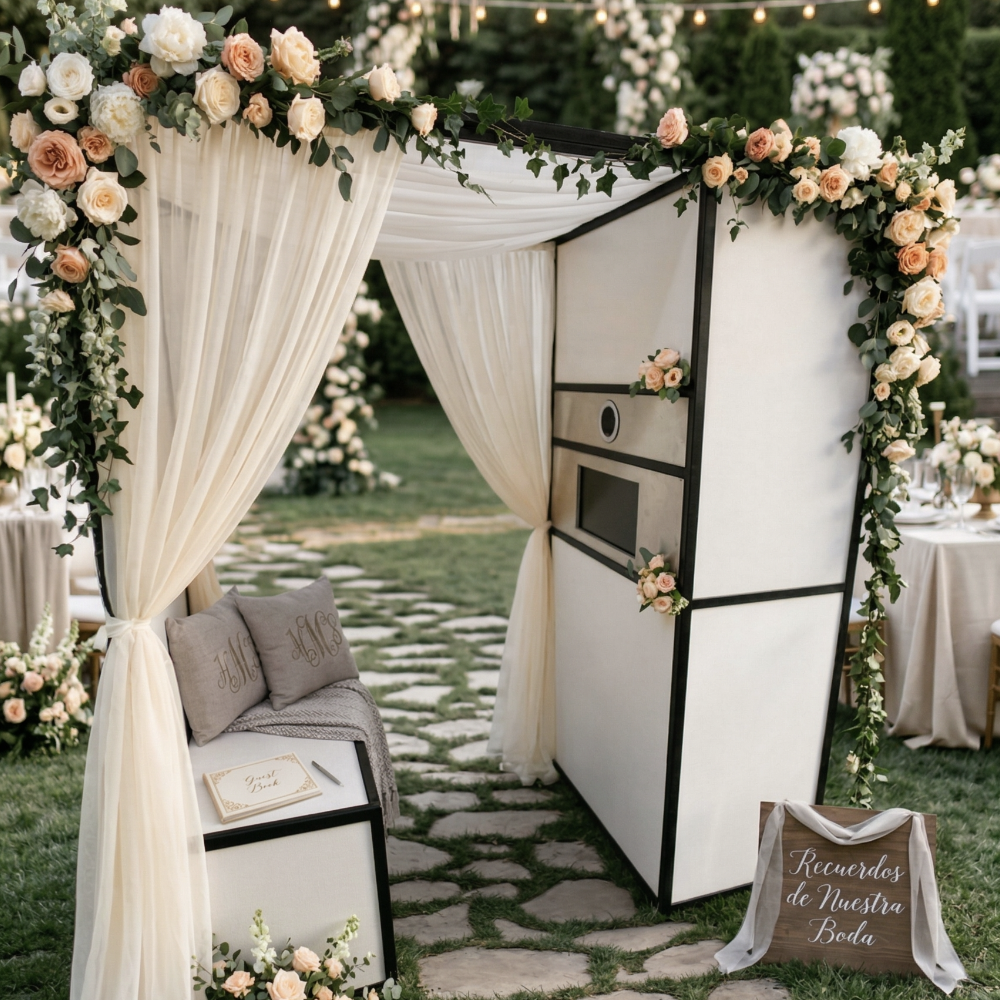 cabina de fotos para bodas ecuador